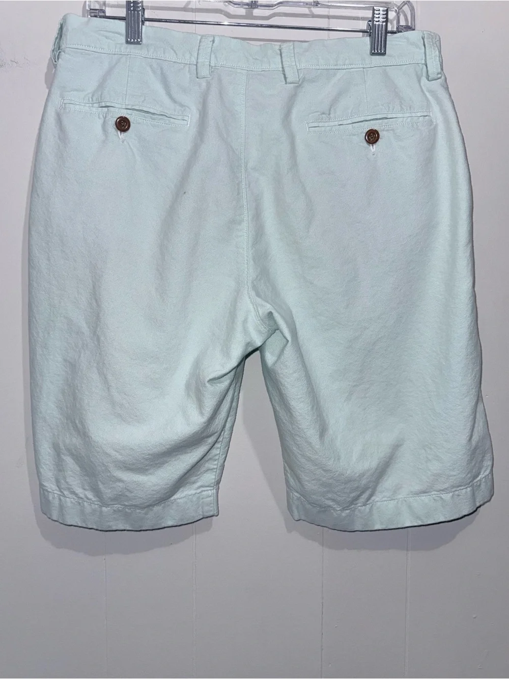 J.Crew Men's Club Shorts Mint Green Chino 32W EUC